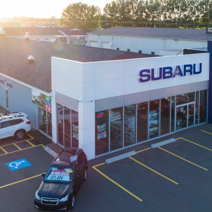 Video Production Company PEI - Subaru Charlottetown Drone Image - Odyssey Virtual